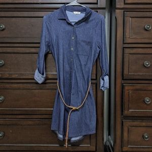 3/$20 Ultra Flirt Dress w/ Belt - L